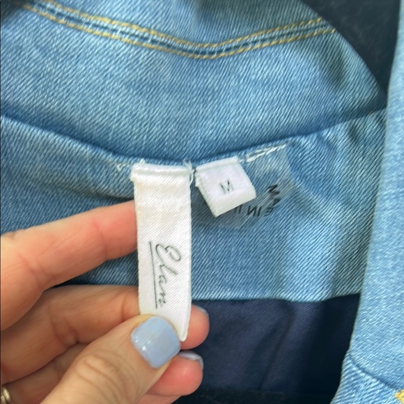 EUC Elan Women's Light Blue Denim Jacket (sz med) - Picture 4 of 6